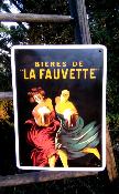 Plaque maille vintage Bire Fauvette numrote plaque Brasserie qualit made in France