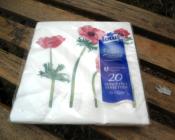 20 serviettes papier Coquelicot: une dcoration raffine jusque dans les dtails