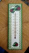 Thermomtre dcoratif Coccinelle bois 30 cm: thermomtre coccinelles made in France