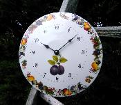 Horloge maille ronde bombe Bouquet de fruits marque franaise