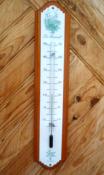Thermomtre maill Fenouil Persil bois: plaque maille dcore bois massif