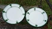 Plat maill assiette maille dcor jardin 28 cm vaisselle maille
