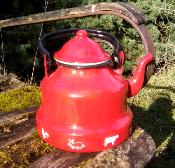 Bouilloire maille rouge animaux dco tous feux dcorative 1 Litre