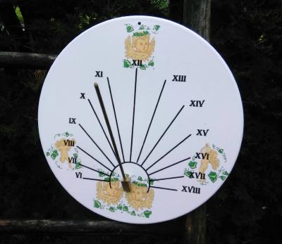 Cadran solaire émaillé motif anges made in France idée déco cadeau