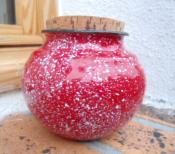 Pot maill rouge mouchet: contenant dco mail cration Ar mail Emalia