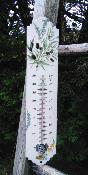 Thermomtre extrieur dcoratif mail 30 cm Lavande Ar mail Emalia: dco Jardin Maison