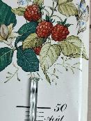 Grand thermomètre vintage décoratif émaillé fruits 50 cm idéal au jardin Arémail Emalia