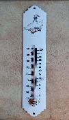 Thermomètre extérieur émaillé Oie, thermomètre émail jardin