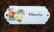 Plaque maille chambre fruits dcoups plaque vintage made in France