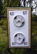 Station mto bois mail vaches bois + plaque maille dcore