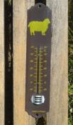 Thermomètre émaillé extérieur 25 cm Mouton Arémail Emalia