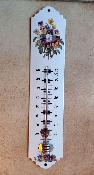 Thermomtre dco maill Fleurs Penses: thermomtre extrieur intrieur 30 cm