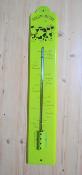 Thermomètre extérieur décoratif émaillé Vache vert pomme 50 cm