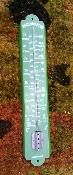 Grand Thermomètre extérieur émaillé 50 cm vert printemps Arémail Emalia 