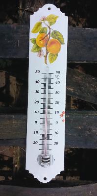 Thermomètre Fruits émaillé 30 cm Arémail Emalia: thermomètre extérieur fruit