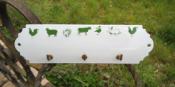 Porte cls animaux verts accroche torchons maill dco vintage