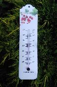 Thermomtre extrieur maill fruits rouges, thermomtre mail dco jardin 