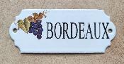 Plaque cave maille Bordeaux dcor raisin mail vritable