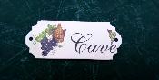 Plaque cave maille dcor raisin Bonbonne mail vritable 