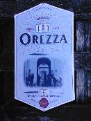 Plaque publicitaire Orezza eau minérale corse aluminium laqué