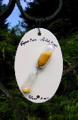 Sablier 3 minutes maill ivoire sable couleur jaune