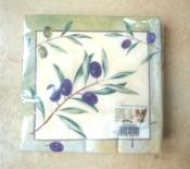 Paquet 20 serviettes papier qualité trois plis Olives