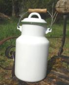 Laitire maille blanche Pot  lait traditionnel vaisselle maille vintage