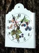 Horloge émaillée Fruits rouges Baies garantie émail véritable