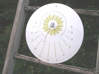 Cadran solaire qualité plaque émaillée bombée Proust made in France