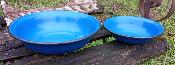 Saladier maill bleu vaisselle maille dco lot de 2 