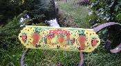 Accroche torchons Vintage plaque maille Conserves fruits