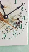 Horloge émaillée Vintage gibier faisan, idée cuisine déco made in France