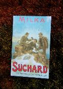 Magnet maill Milka Suchard: plaque maille ancienne Pub aimante