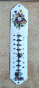 Thermomtre dco maill Fleurs Penses: thermomtre extrieur intrieur 30 cm