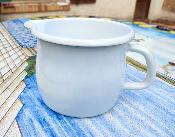 Pot verseur émail blanc: vaisselle émaillée grande qualité Münder émail