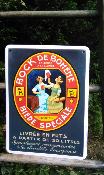 Plaque émaillée Bière Bohème: plaque numérotée de brasserie en émail made in France