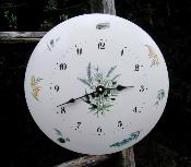 Horloge maille olives lavande dco Provence plaque mail bombe