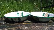 2 Saladiers Jardin émail Jardin 26 cm: vaisselle extérieure incassable