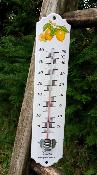 Thermomtre extrieur maill fruits citron: thermomtre mail Jardin 25 cm