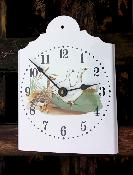 Horloge maille dcorative oies animaux de la ferme