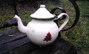 Thire maille Montagne dcors bordeaux Renne flocons made in France