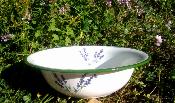 Plat  maill saladier dco Provence lavande vaisselle maille 26 cm