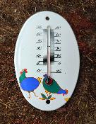Thermomtre extrieur maill ovale poules Armail Emalia premier prix