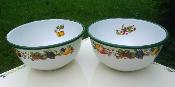 Plat maill dco fruits saladier vaisselle maille lot de 2