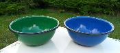 Plat maill bol mail lot de 2 bleu et vert: vaisselle maille mail et cetera