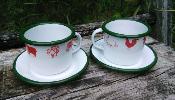 Tasses expresso mailles animaux rouges dco cuisine mail et cetera