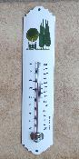 Thermom�tre m�tal �maill� jardin � la fran�aise 30 cm: thermom�tre �mail ext�rieur