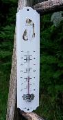 Thermomtre extrieur maill dcoratif Chat 25 cm: thermomtre mail dco