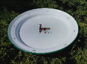 Plateau maill blanc dcor chat 40 cm cuisine mail et cetera