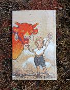 Magnet Vache qui Rit mail, plaque maille ancienne publicit aimante